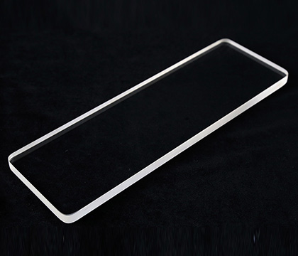 Placa de vidro de quartzo Alta transmissão Tamanhos personalizados Resistente a altas temperaturas Transparente 0