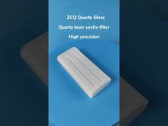 Frosted Quartz Laser Cavity Filter Triple Holes High Precision
