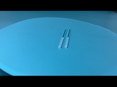 A metade de alta temperatura areia lustrada da elevada precisão da haste de quartzo da resistência da meia soprou o entalhe do CNC