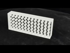 Placa de vidro de quartzo perfurado resistente a altas temperaturas